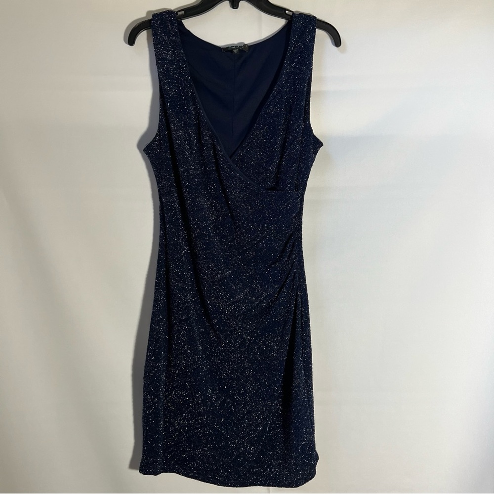 Semi-formal sparkly navy dress Large juniors